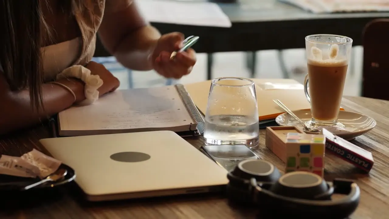Person journaling